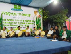 Terbang Jawa Iringi Santunan Anak Yatim, Lesbumi PRNU Slaranglor Lestarikan Warisan Ulama