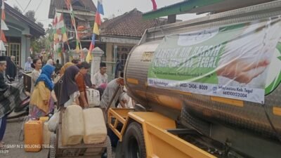 LAZISNU Tegal Salurkan Air Bersih ke Wilayah Jatinegara, Warga Sitail Minta Bantuan Lanjutan